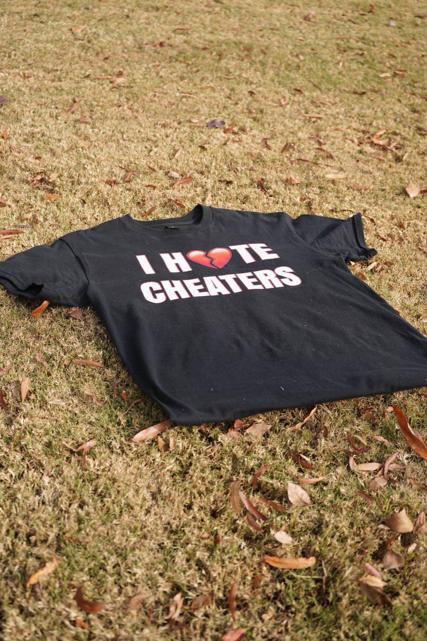 I Hate Cheaters black tee
