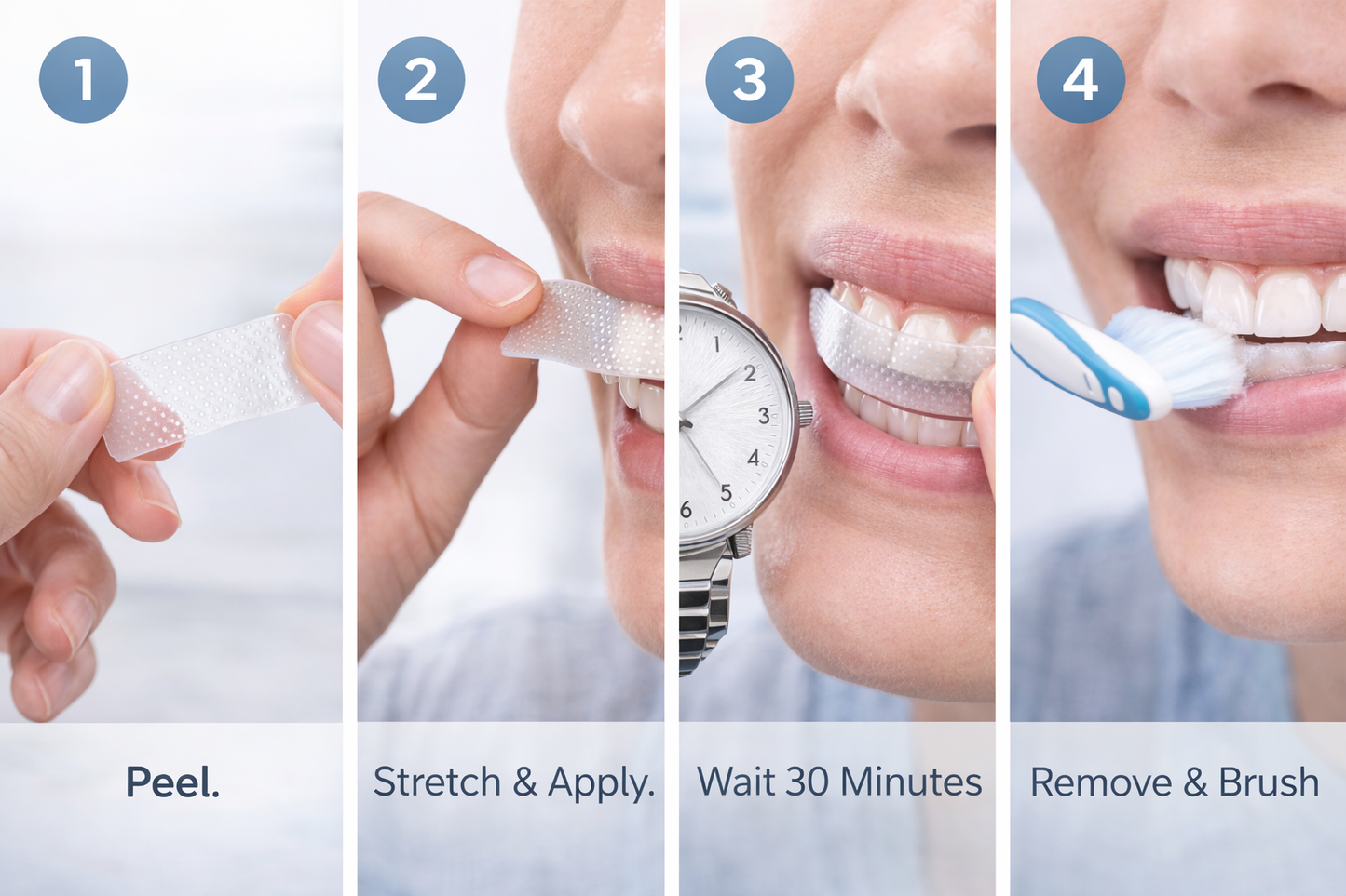 MINT TEETH WHITENING STRIPS