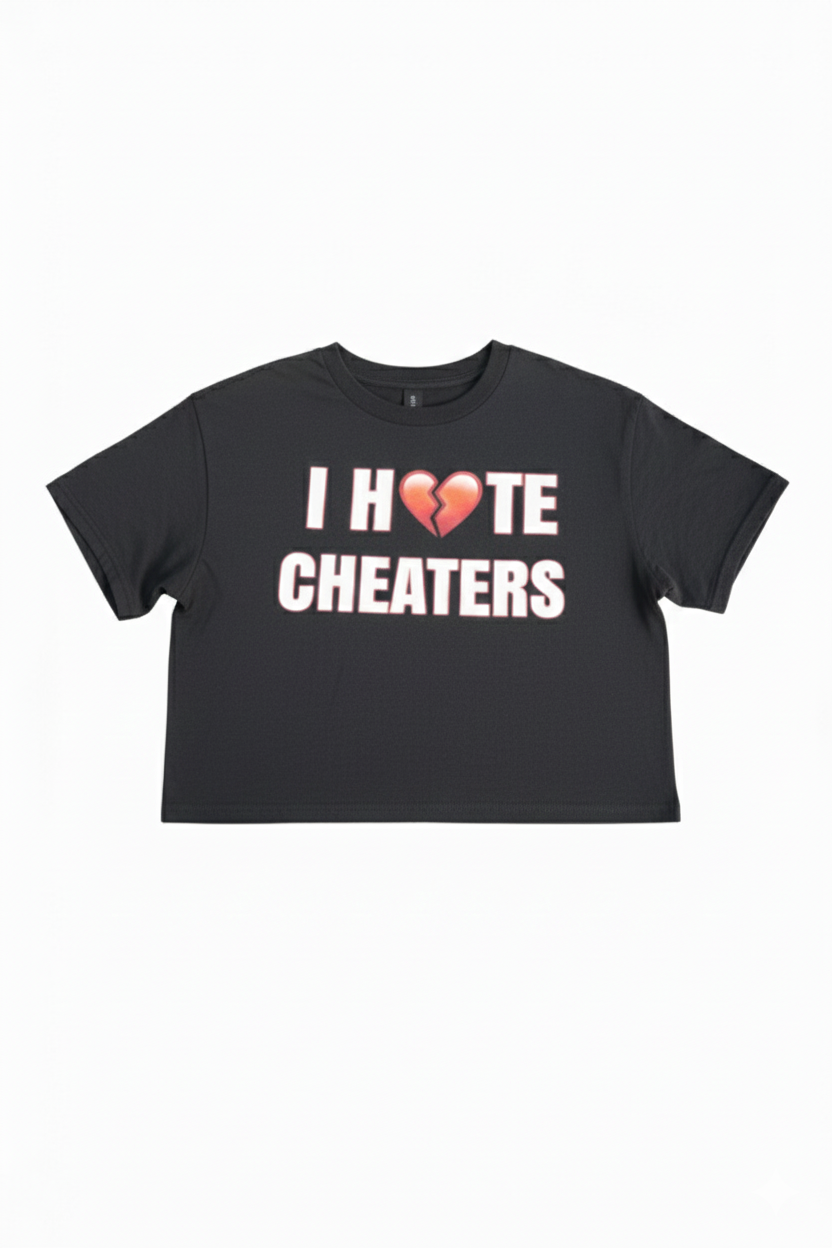 I Hate Cheaters Crop Top