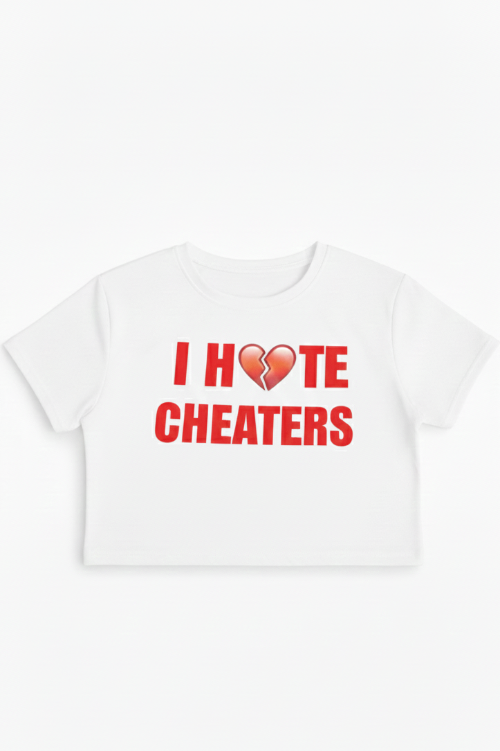 I Hate Cheaters Crop Top