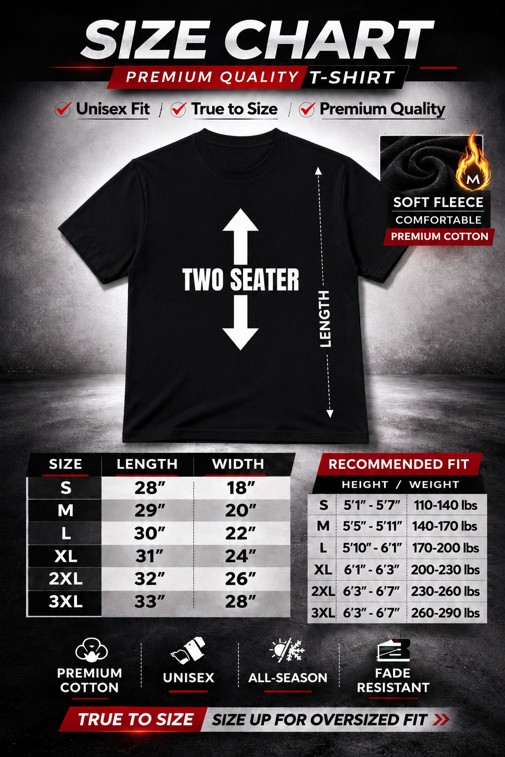 TWO SEATER T SHIRT